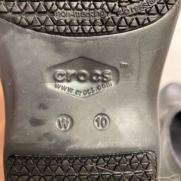LIKE NEW Crocs Felicity Dual Comfort Non-Slip Nurse Work Clogs, size 10 - Picture 13 of 13